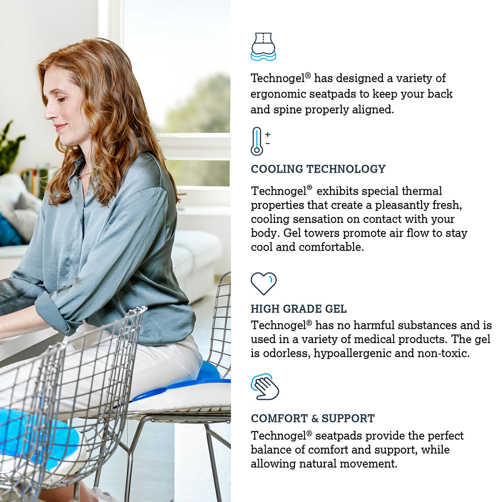 Technogel Cooling Gel Square Seat Pad