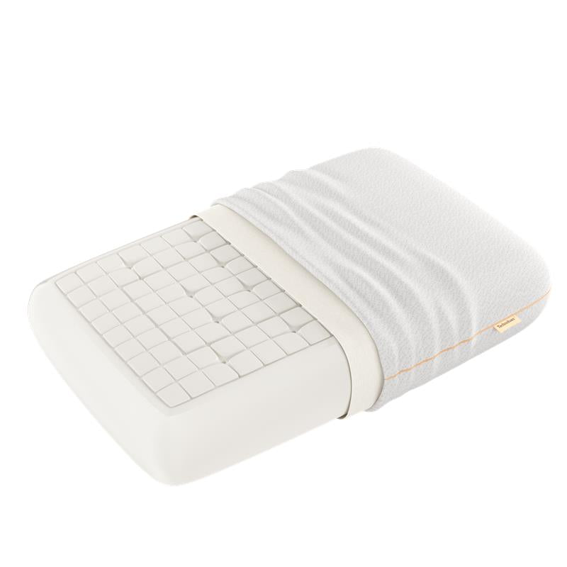 Technofoam deluxe thick memory foam pillow.  High loft for side sleepers and bigger frames. 
