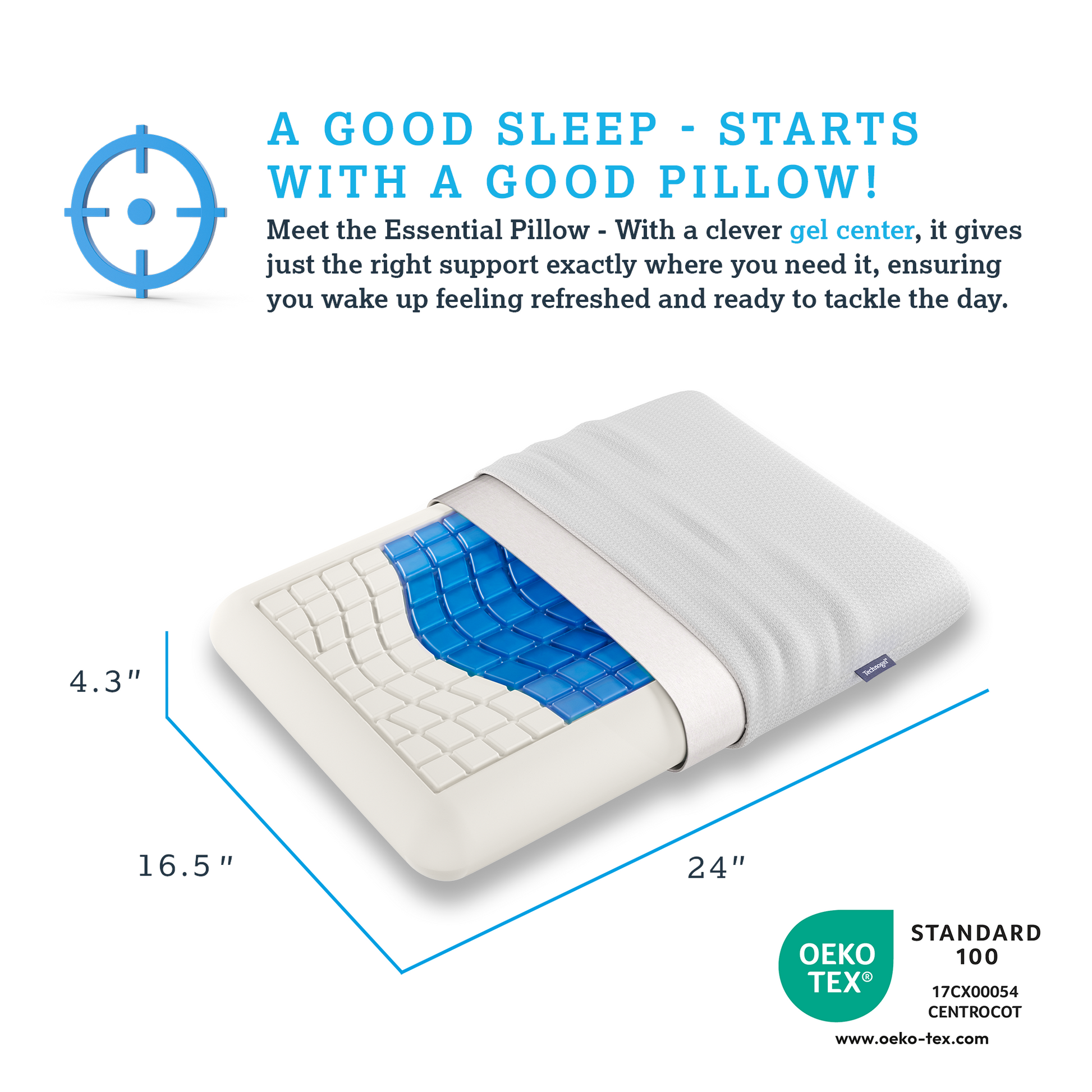Technogel Essential Cooling Gel Pillow