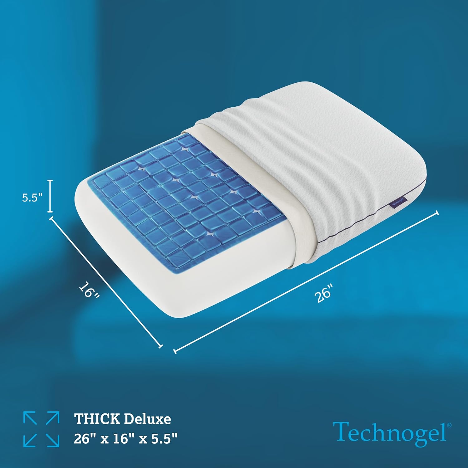 Technogel Deluxe Cooling Gel Pillow