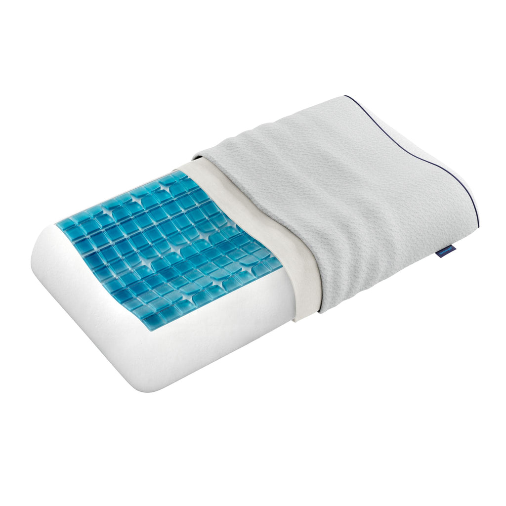King anatomic cooling gel pillow for spine alignment
large ergonomic cooling pillow